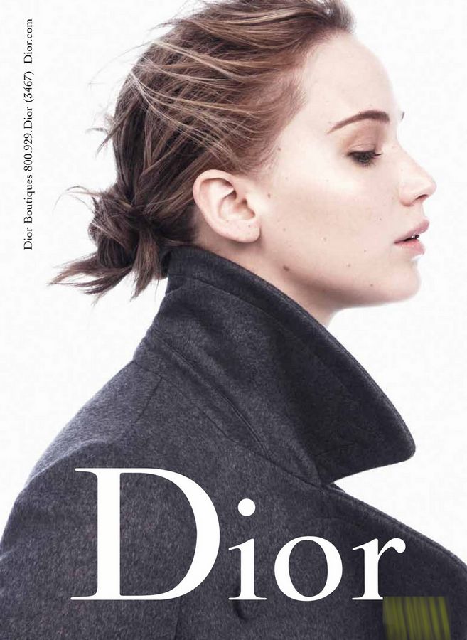 Дженнифер Лоуренс в съемках рекламы DIOR