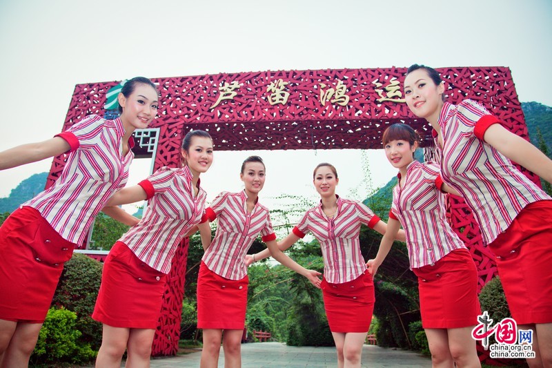 Красивые пейзажи в туристическом районе Луди в Гуйлине