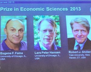 Нобелевскую премию по экономике 2013 года получили 3 американских экономиста