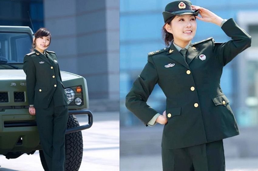 Яркие женщины- военнослужащие Китая