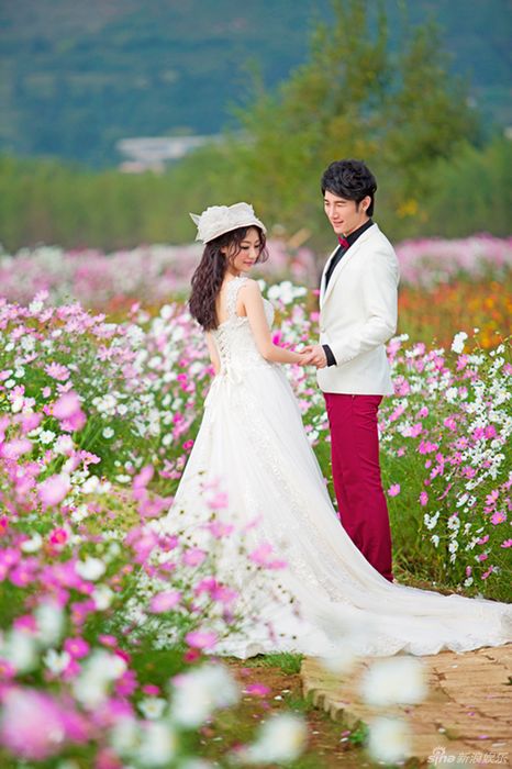 Свадебные фотографии красавицы Бай Бин