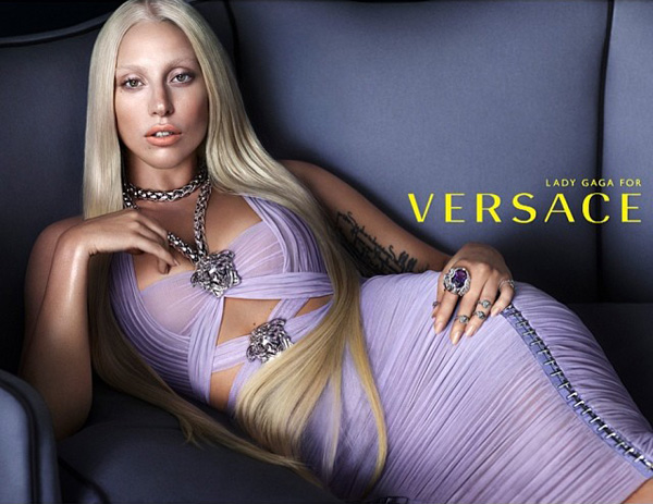 Леди Гага в рекламе Versace