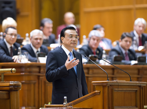 Премьер Госсовета КНР Ли Кэцян: необходимо содействовать дальнейшему развитию китайско-румынских отношений дружбы и сотрудничества