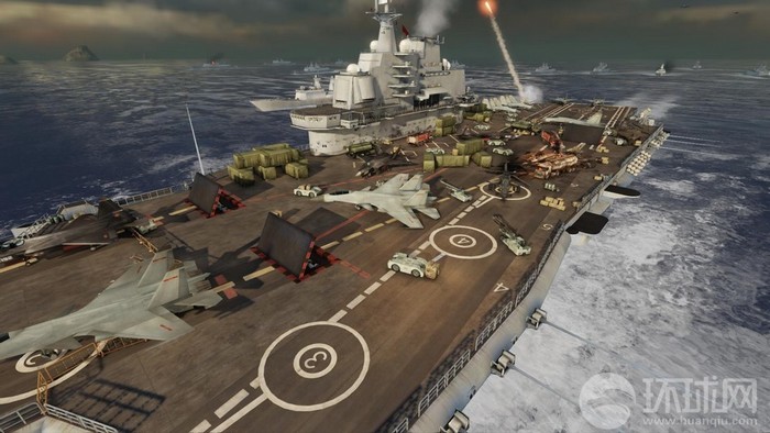 В сетевой игре на военную тему показаны сцены, как авианосец «Ляонин» ведет борьбу за острова Дяоюйдао