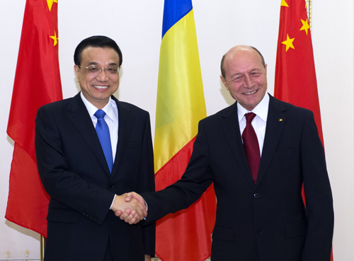 Ли Кэцян Траяну Бэсеску: В перспективе -- сотрудничество между Китаем и Румынией, а также всеми странами ЦВЕ