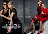 Ген красоты – модные снимки супермоделей и их матерь