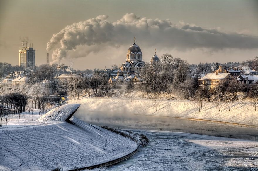 Прекрасные зимние пейзажи в мире