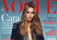 Кара Делевинь украсила январскую обложку Vogue Великобритания