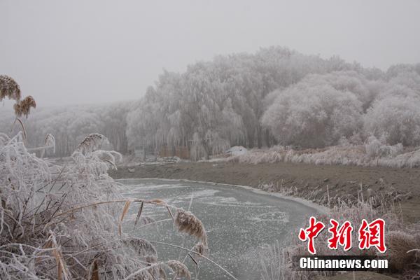Сказочные зимние пейзажи реки Кайдухэ в СУАР