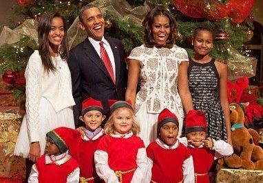 Обама и забавные дети 