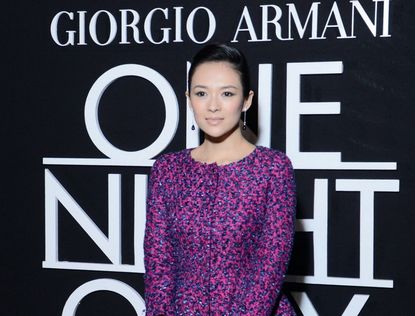 Неделя высокой моды в Париже: Чжан Цзыи на шоу Giorgio Armani «Prive»