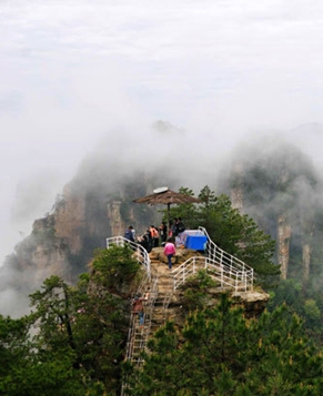 Прекрасные пейзажи достопримечательности Янцзяцзе в Центральном Китае