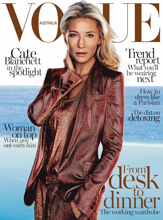 Кейт Бланшетт (Cate Blanchett) украсила обложку журнала VOGUE (Австралия)