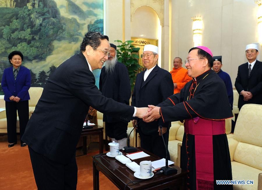 Юй Чжэншэн провел беседу с руководителями религиозных организаций по случаю праздника Весны