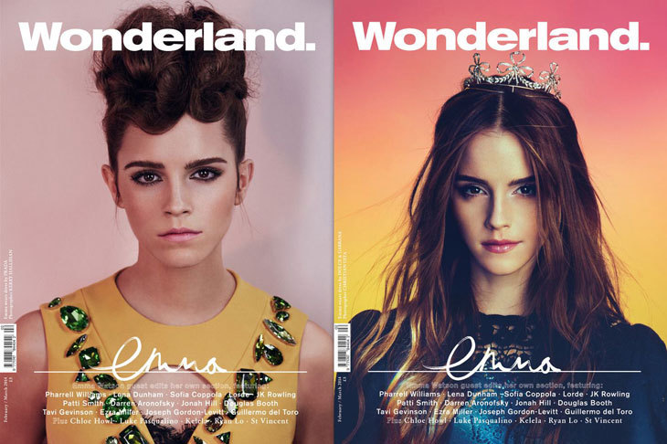 Эмма Уотсон (Emma Watson) украсили обложки журнала Wonderland
