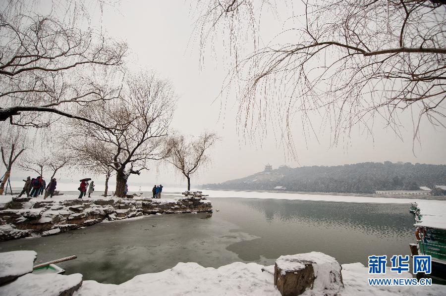 Величественный Пекин под первым снегом 2014 года