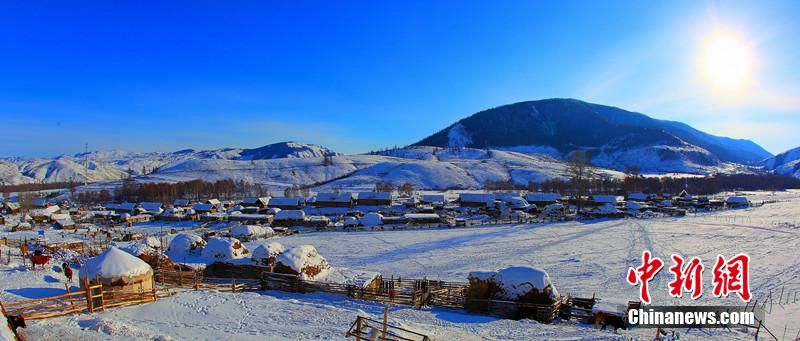 Живописное село Ципачилек на севере Синьцзяна