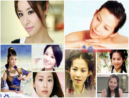 Красивые китайские женщины-звезды без макияжа