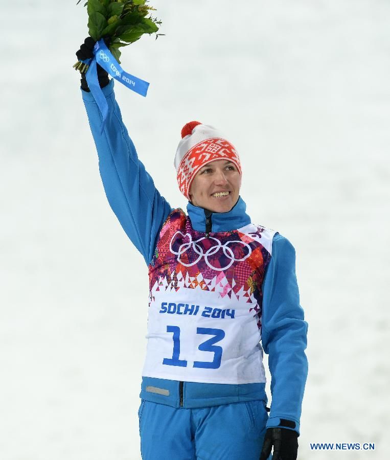 Алла Цупер из Беларуси завоевала олимпийское золото на соревнованиях по фристайлу среди женщин