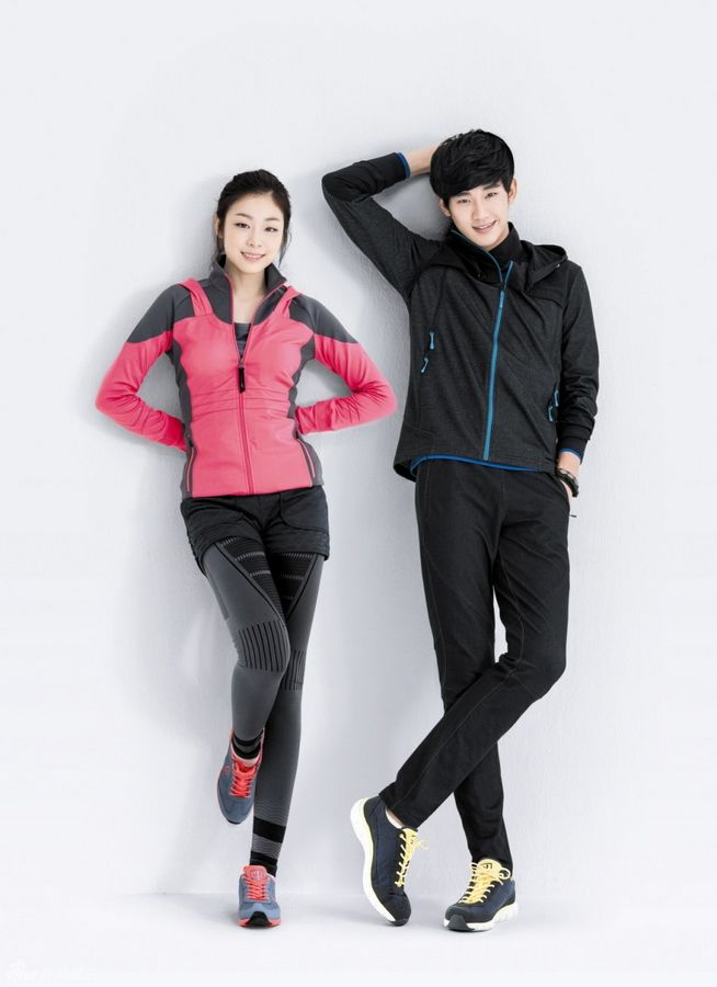 Фигуристка Ким Юна и актер Ким Су Хён снялись в рекламе