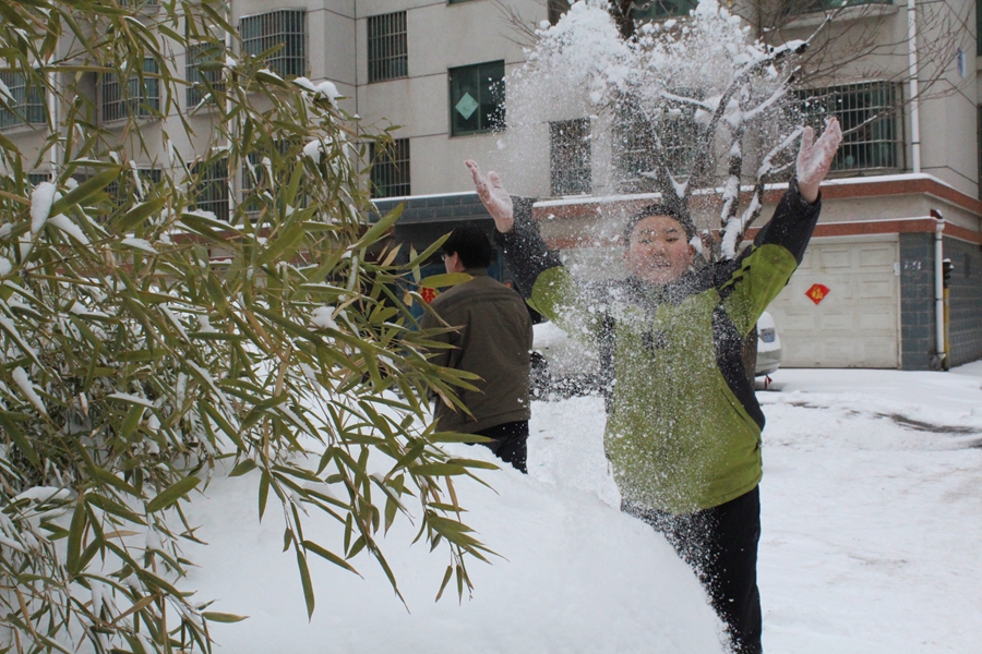«Хребет провинции Шаньдун» -- уезд Июань встретил первый снегопад в Год Лошади