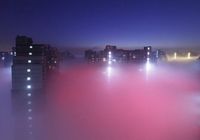 Психоделические пейзажи ночного Пекина, окутанного в смог 