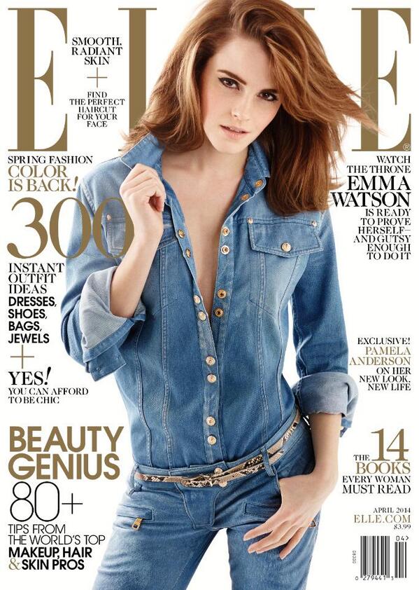 Эмма Уотсон (Emma Watson) украсила обложку журнала «Elle»