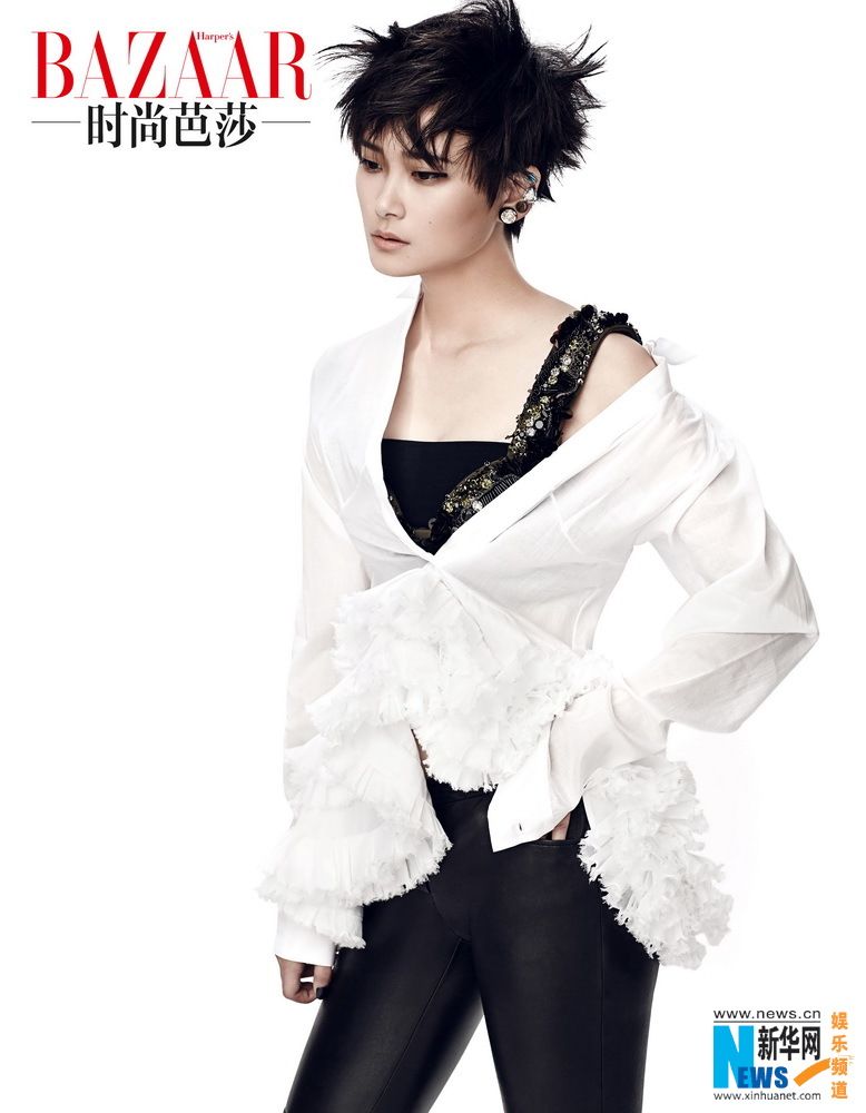 Ли Юйчунь попала на обложку модного журнала «Bazaar»