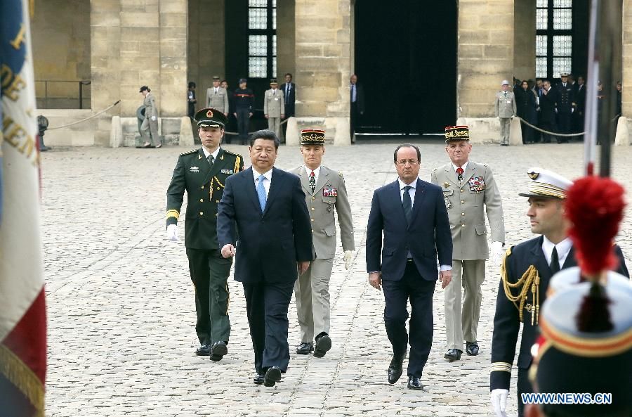 Встреча Си Цзиньпина с президентом Франции