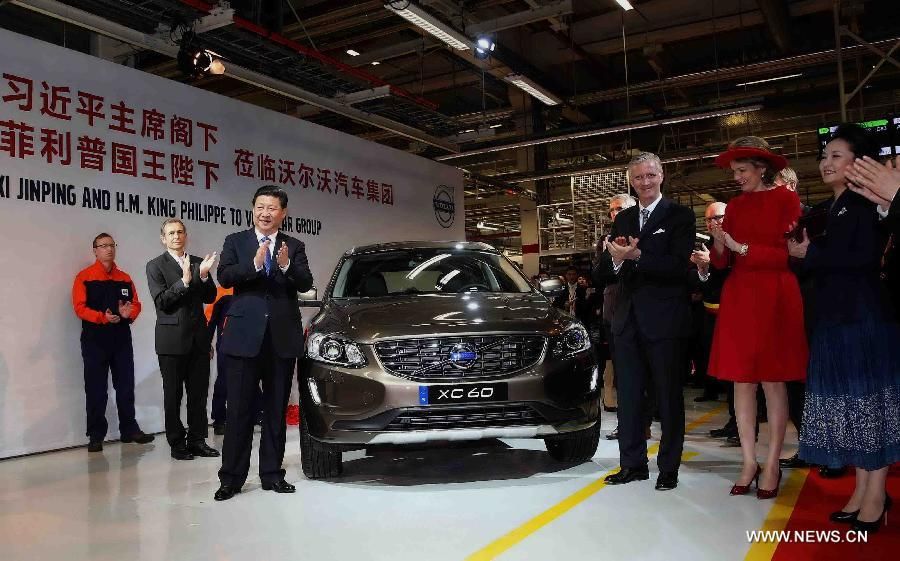 Си Цзиньпин посетил автомобильный завод компании 'Вольво' в бельгийском городе Гент