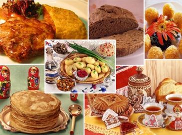 Вкусные блюда и продукты России