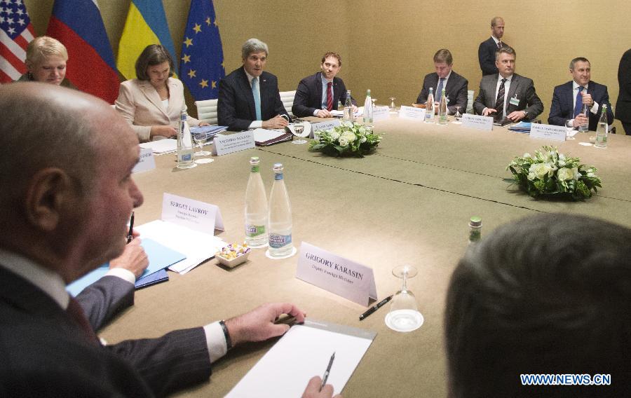 Четырехсторонняя встреча по Украине началась в Женеве