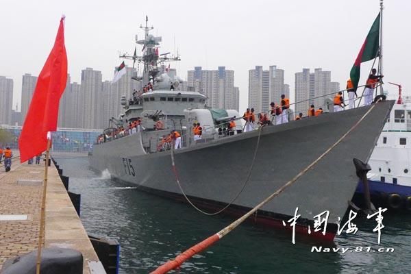 В Китай для проведения совместных учений прибыл первый зарубежный военный корабль