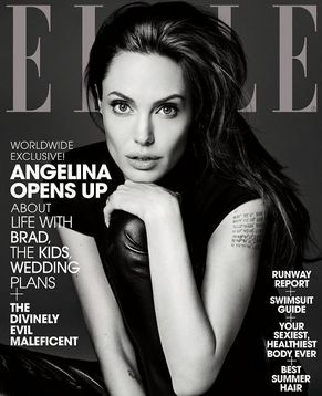 Анджелина Джоли (Angelina Jolie) в черно-белой фотосесии: Стильная и женственная