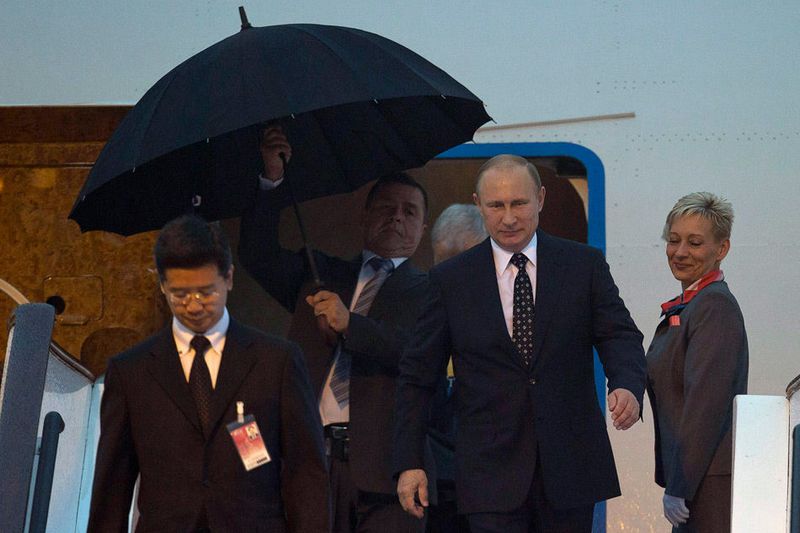 Президент РФ Владимир Путин прибыл в Шанхай
