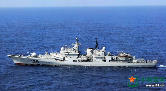 Военные корабли, принимающие участие в китайско-российских морских учениях ?Морское взаимодействие-2014? 