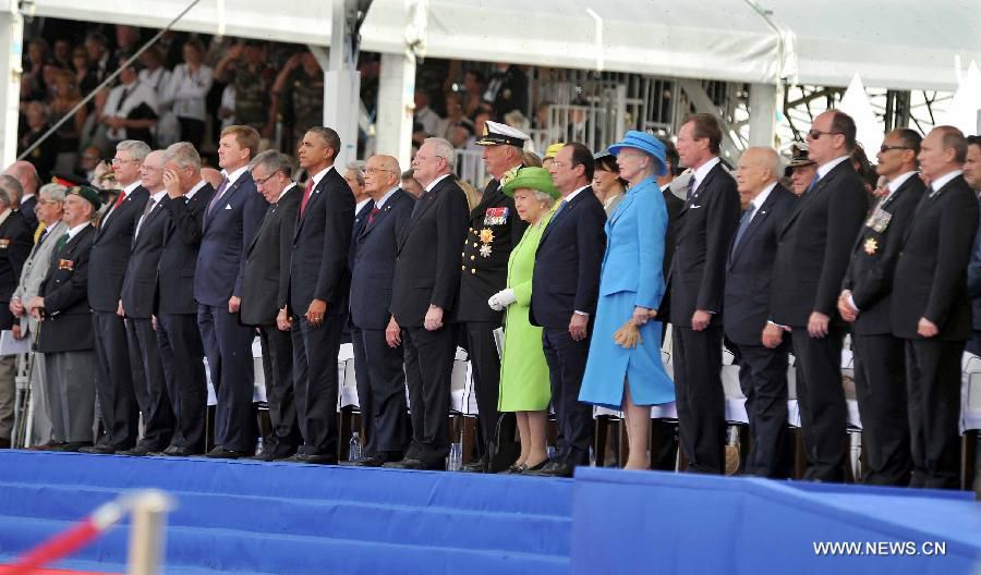 Во Франции состоялась международная церемония в память о 70-й годовщине высадки союзников в Нормандии