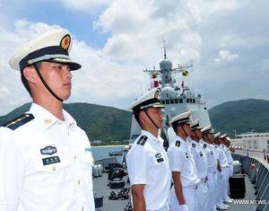 Отряд военных кораблей ВМС НОАК отправился в США для участия в военно-морских маневрах 'Римпак-2014'