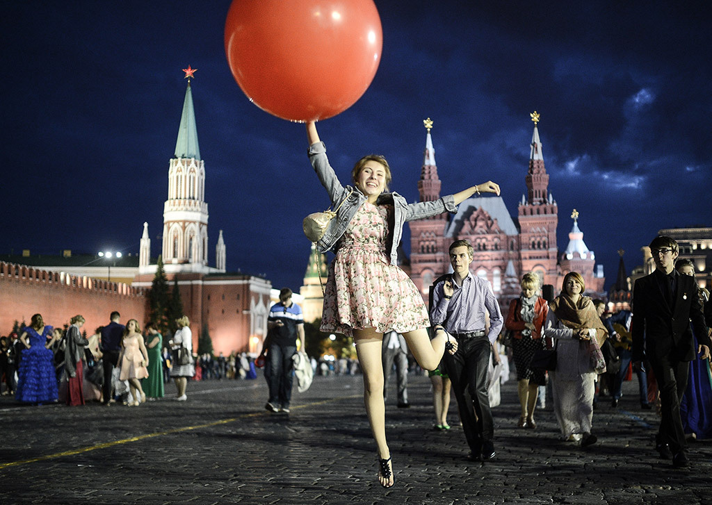 Безумные моменты выпускников школ Москвы