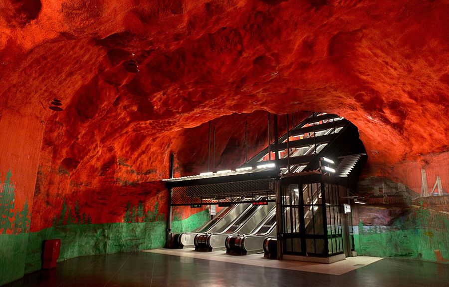 Креативные станции метро в Стокгольме