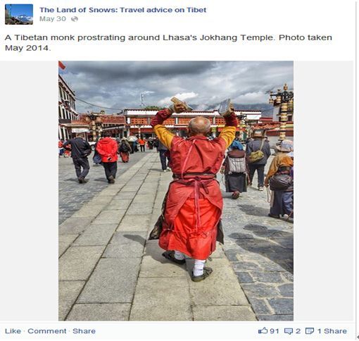 Что выкладывают иностранцы в Интернете после путешествия в Тибет? 