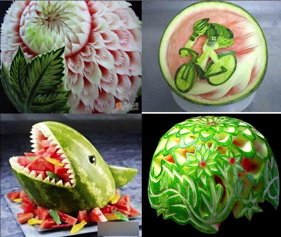 Произведения искусства из фруктов