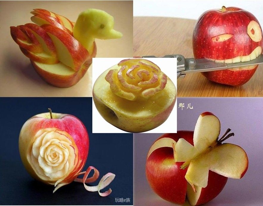 Произведения искусства из фруктов