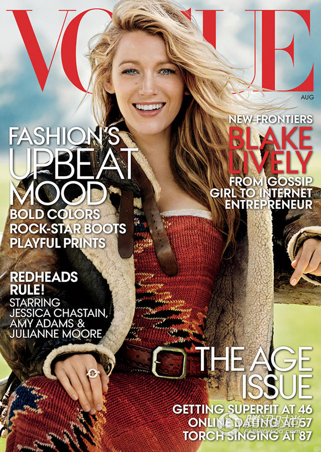 Блейк Лайвли (Blake Lively) украсила обложку журнала «Vogue»