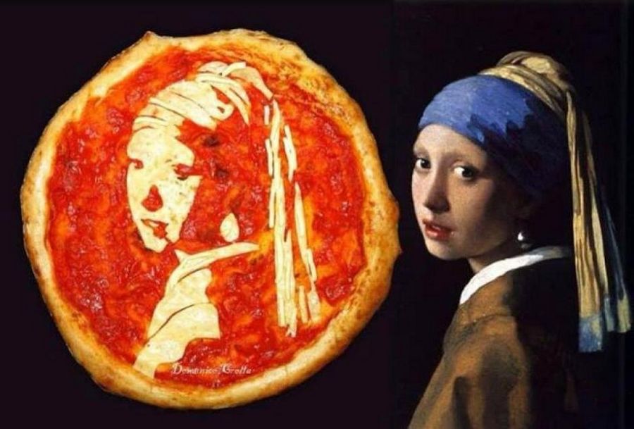Пицца с портретами знаменитостей