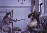 Французский фотограф создал снимки, на которых дети сражаются с чудовищами