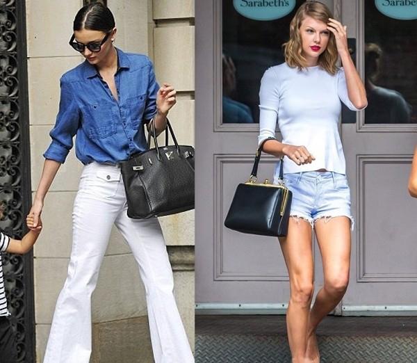 Разное очарование: похожие стили одежды Миранды Керр и Тейлор Свифт