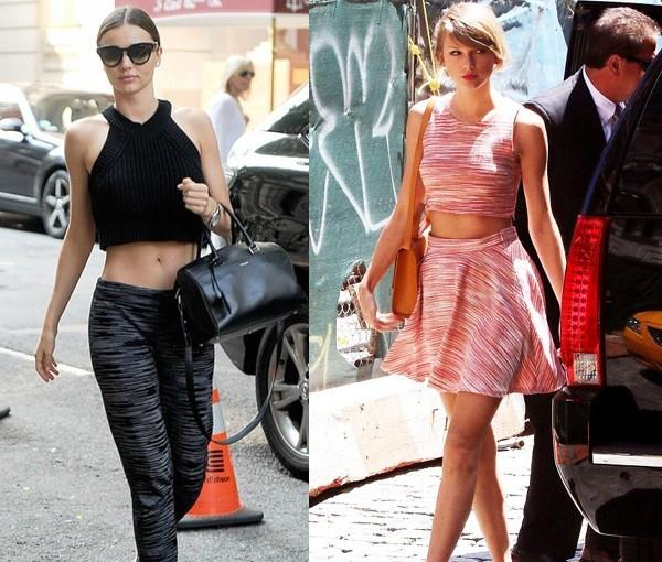 Разное очарование: похожие стили одежды Миранды Керр и Тейлор Свифт