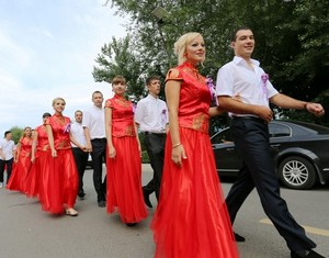 В Хэйлунцзяне состоялась третья китайско-российская коллективная свадьба