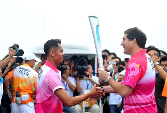 Передача факела Юношеских олимпийских игр в Нанкине прошла успешно